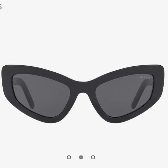 Prada Black Frame Cat Eye Sunglasses 100% UV 😎 - Picture 2 of 10